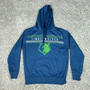 Minnesota Timberwolves Hoodie Mens Medium Blue NBA Basketball UNK Sweatshirt